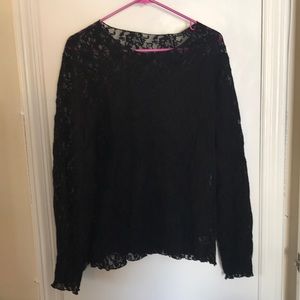 1X See Through Shirt-Floral Design